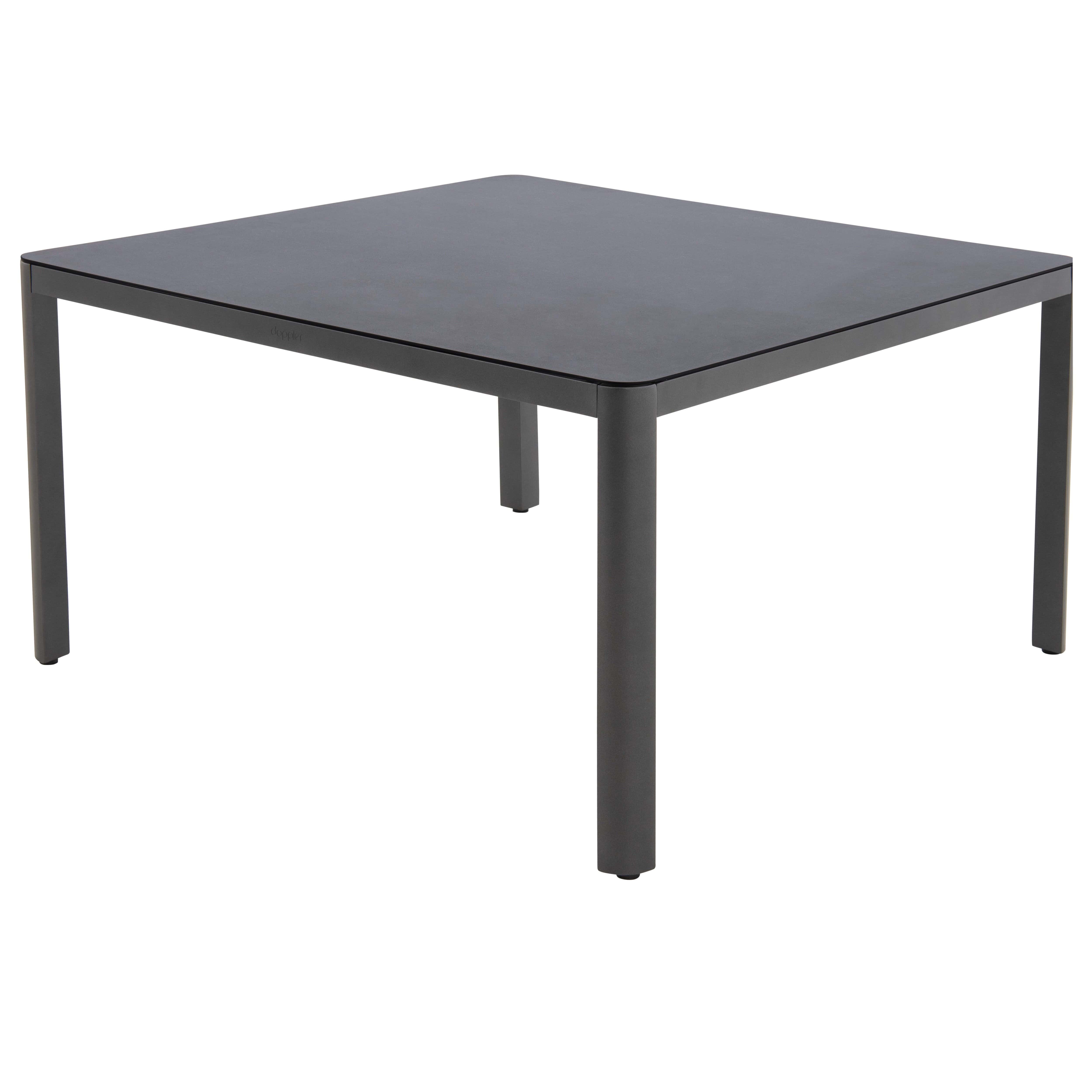 Tavolo da pranzo Expert Plus in ceramica antracite 135x135 cm