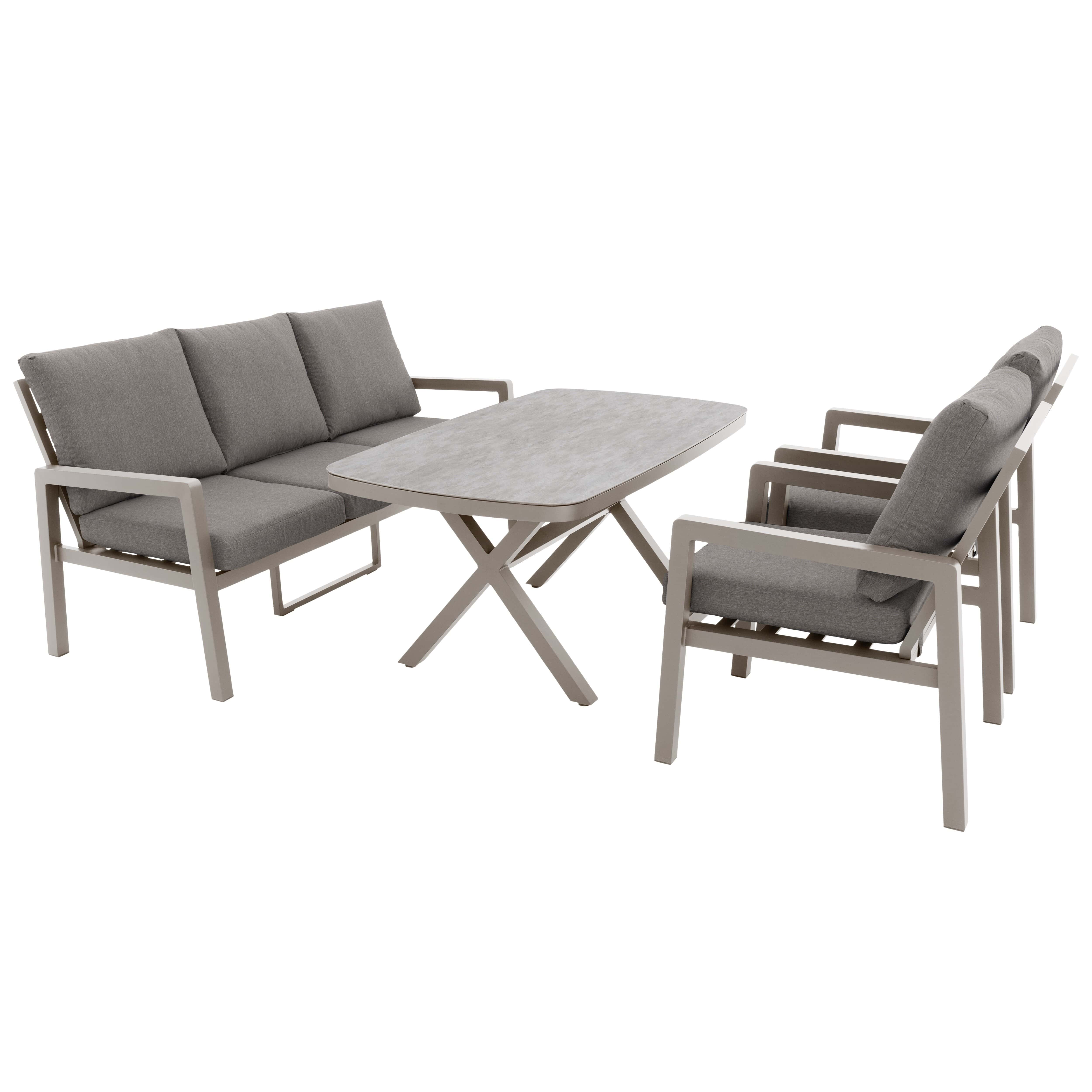 Set Life Lounge 4 pezzi sabbia 