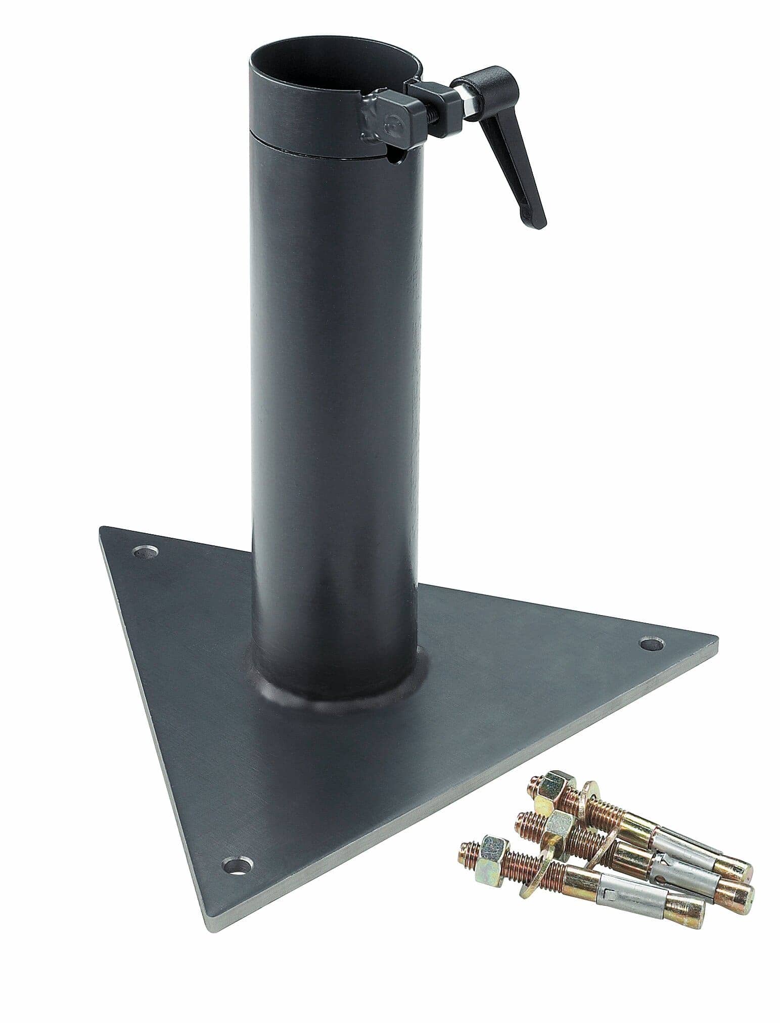 Piastra di montaggio tubo triangolare 6,5 cm