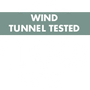 Windkanal getestet bei 100 km/h